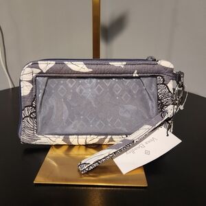 Vera Bradley Gray and White Wristlet